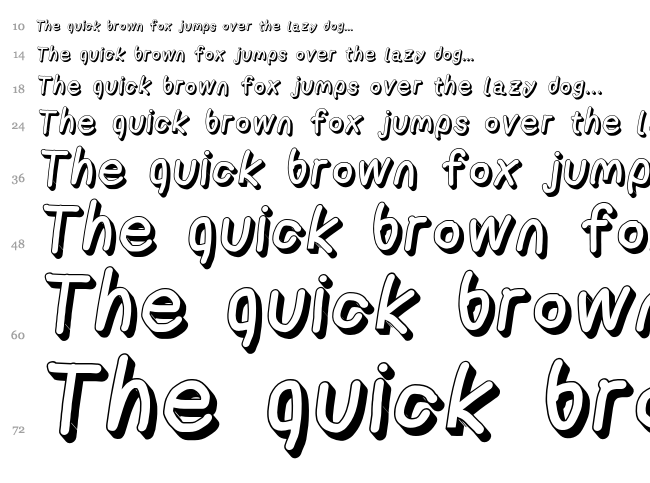 AppleStorm font waterfall