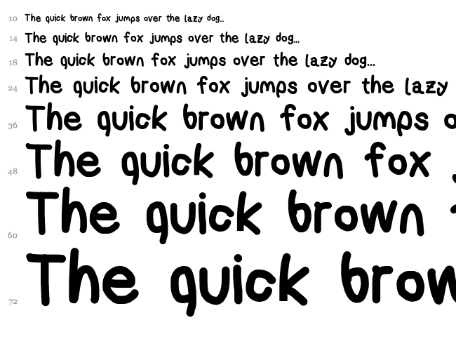 AppleStorm font waterfall
