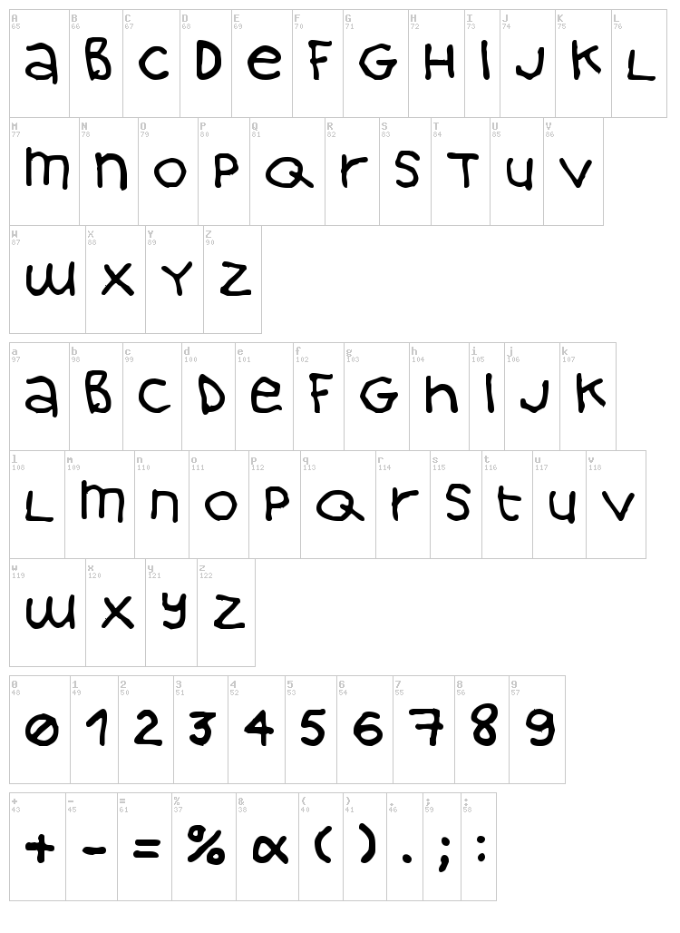April 16 font map