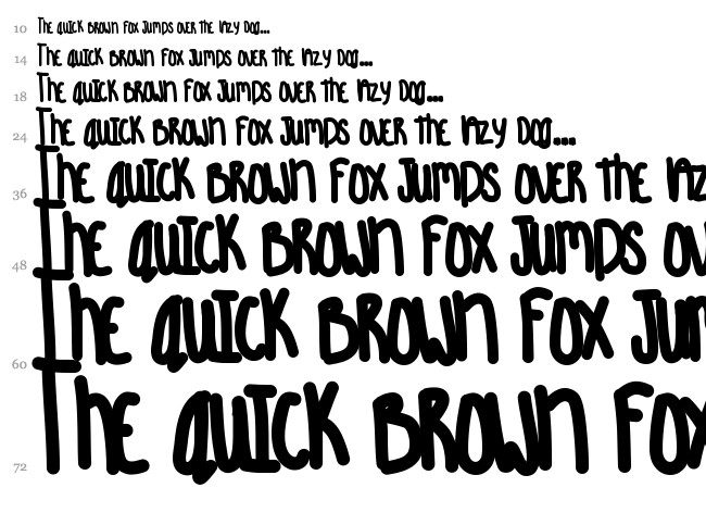 Aquarious font waterfall
