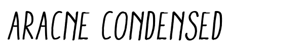 Aracne Condensed font