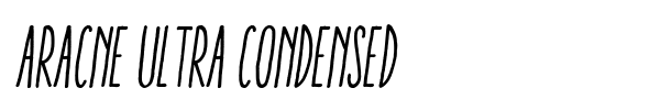 Aracne Ultra Condensed font