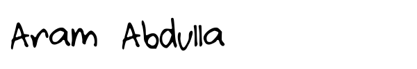 Aram Abdulla font