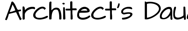 Architect's Daughter font