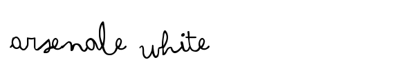Arsenale White font