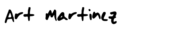 Art Martinez font