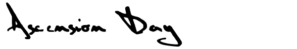 Ascension Day font