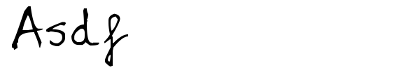 Asdf font