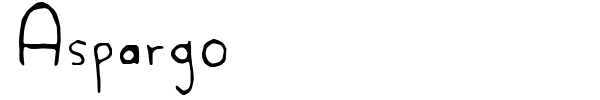 Aspargo font