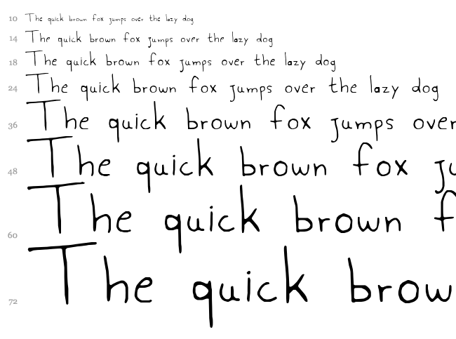 Aspargo font waterfall