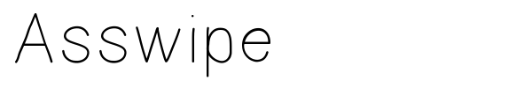Asswipe font