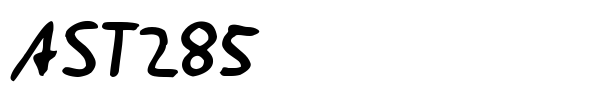 AST285 font