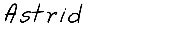 Astrid font