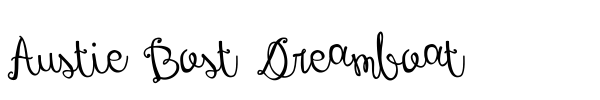 Austie Bost Dreamboat font