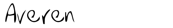 Averen font