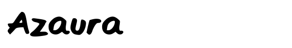 Azaura font preview