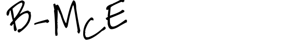 B-McE font preview