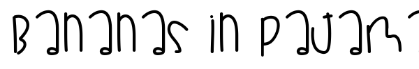 Bananas In Pajamas font