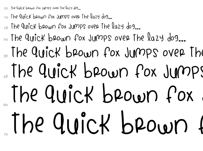 Bands Make Her Dance font waterfall