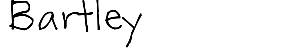 Bartley font