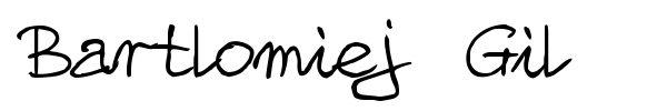 Bartlomiej Gil font