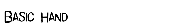 Basic Hand font
