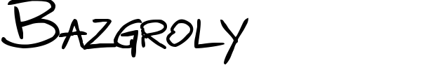 Bazgroly font