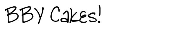 BBY Cakes! font