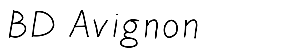 BD Avignon font