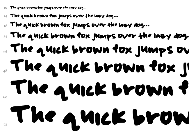 Beasley font waterfall