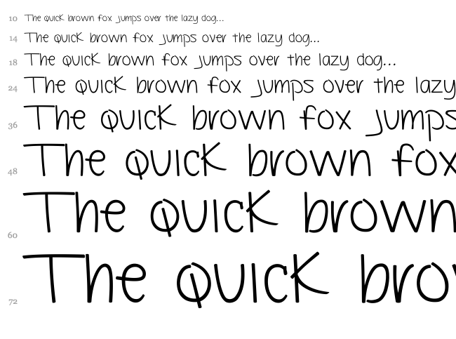 Beautiful Flaws font waterfall