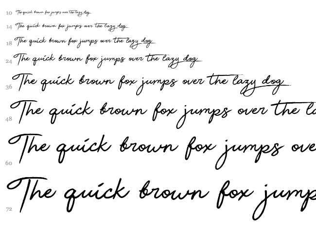 Beauty font waterfall