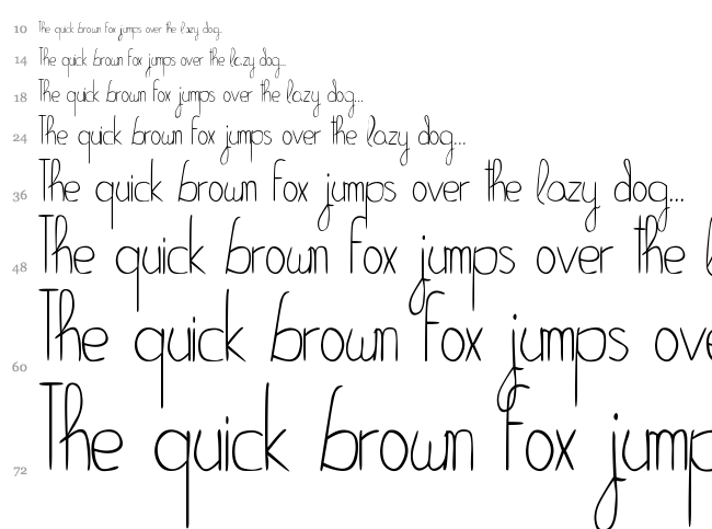 Bella K. Hopeless font waterfall