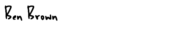 Ben Brown font
