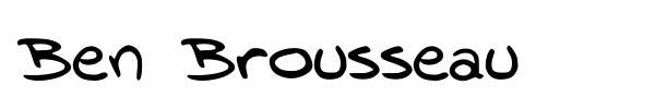 Ben Brousseau font