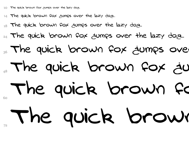 Ben Brousseau font waterfall