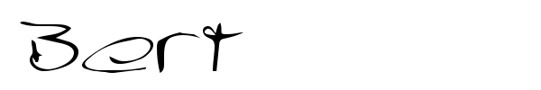 Bert font