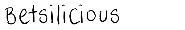 Betsilicious font