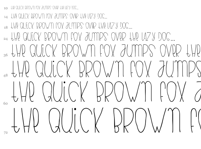 Bianca font waterfall