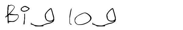 Big log font preview
