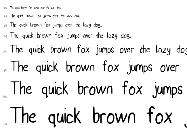 Billbones Sans font waterfall
