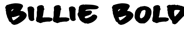 Billie BoldHand font