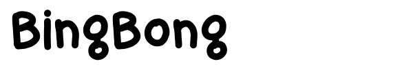 BingBong font