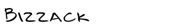 Bizzack font
