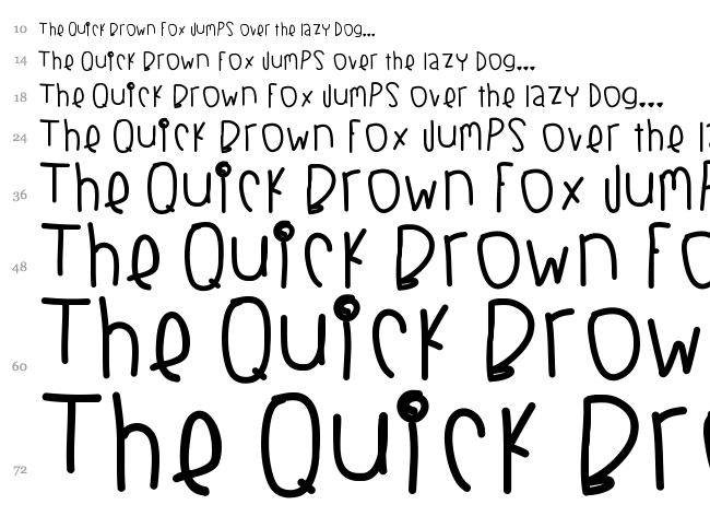 Blackberry Blues Thick font waterfall
