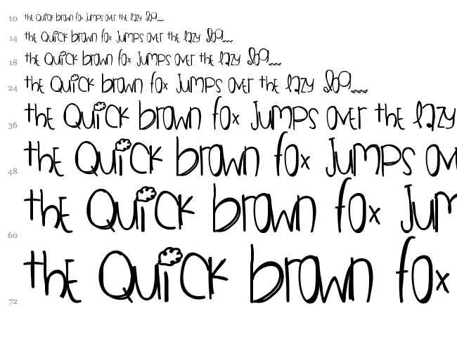Black Gold font waterfall