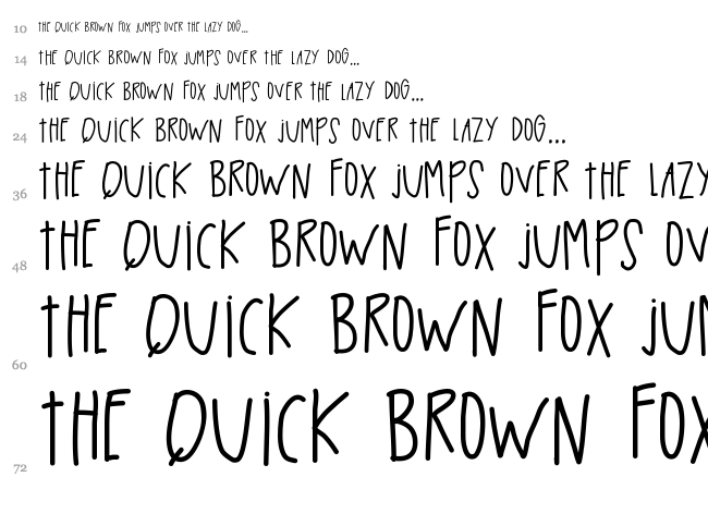 Black Tin Box font waterfall