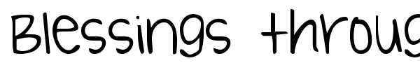Blessings through Raindrops font