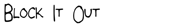 Block It Out font