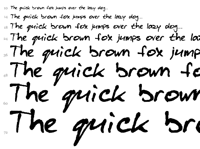 Blzee font waterfall